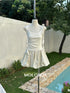 Ladies Stylist Sleeveless Mini Ballon Skirts Dress